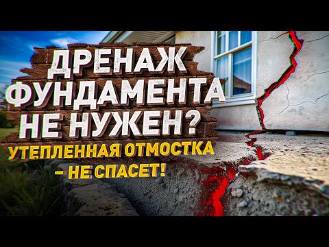 Дренаж фундамента: когда он обязателен и почему отмостки мало