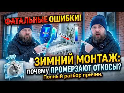 Зимний монтаж окон: почему промерзают откосы